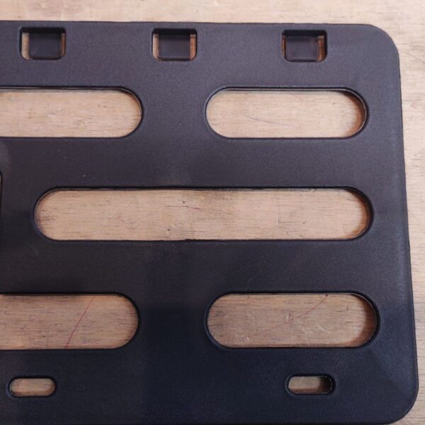 SUPORTE PLACA MERCOSUL PRETO SEM parafuso (PLASTICO)- SUPER PROTETOR DE PLACA