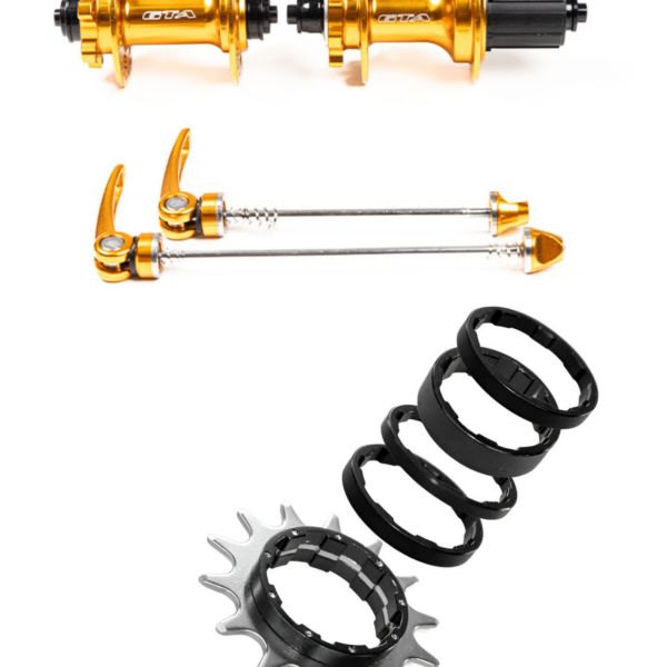 CUBO BARULHENTO 36FUROS DOURADO GTA + KIT SINGLE 16 DENTES GTA