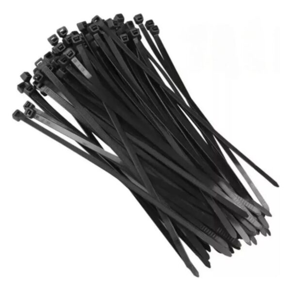ABRACADEIRA NYLON 25CM X 4,8MM PRETA TODAS REPOOL