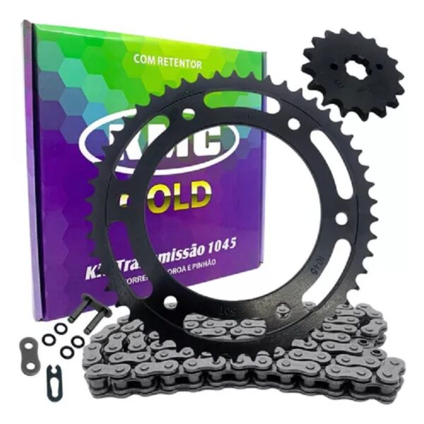 KIT TRANSMISSÃO BROSS150 COM RETENTOR 08 KMC dpm