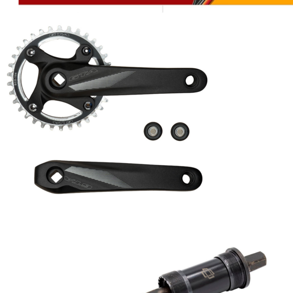 CONJUNTO PEDIVELA SINGLE TODO ALUMINIO -GTA + MOVIMENTO CENTRAL