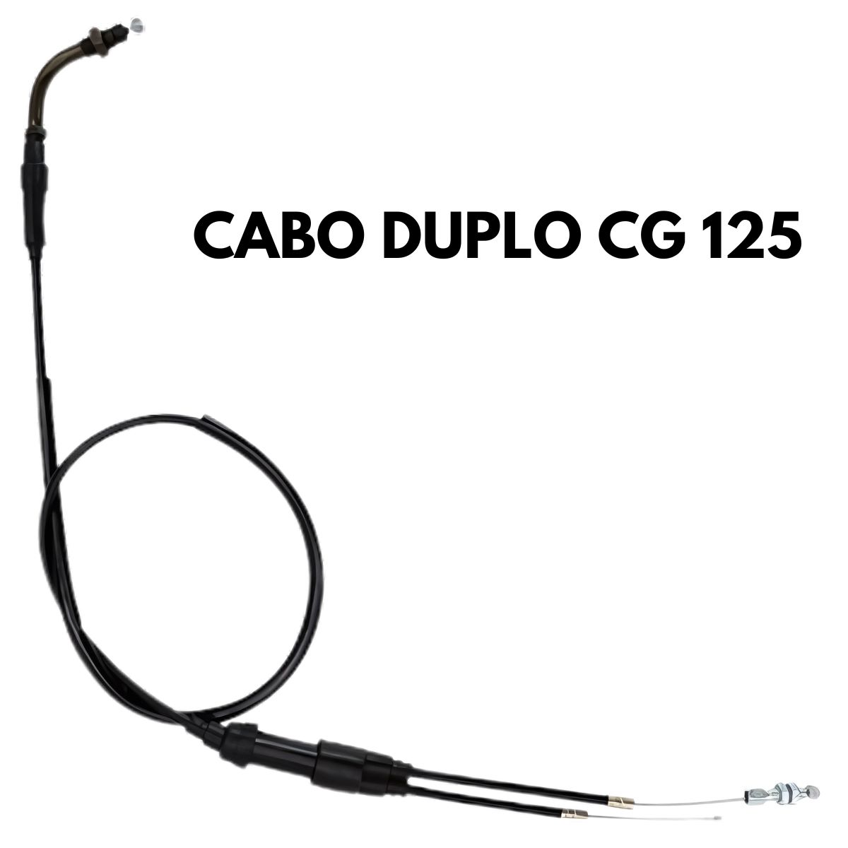 Cabo Acelerador Com Ecco Duplo Honda Cg 125 Titan Ks 2000 2002 - Imagem 2