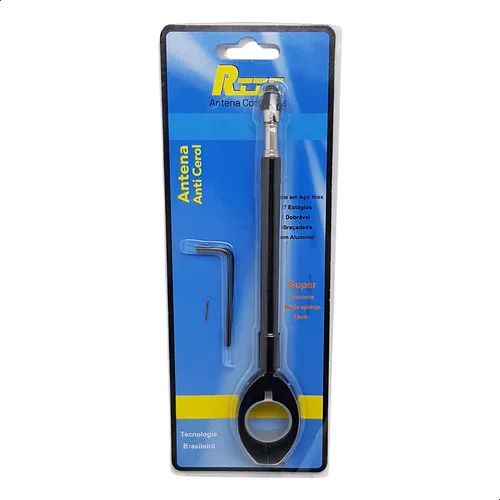ANTENA RETRATIL 7 ESTAGIOS GUIDÃO PRETA