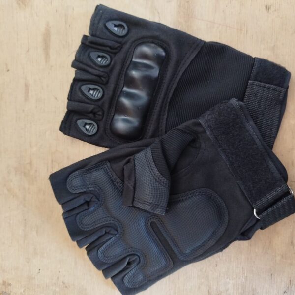 LUVA MEIO DEDO   PRETA GRANDE PREMIUM