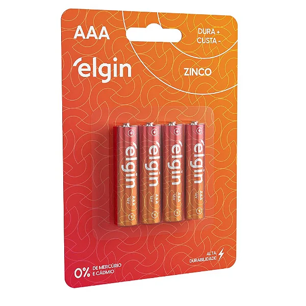 PILHA PALITO AAA ELGIN   BLISTER04