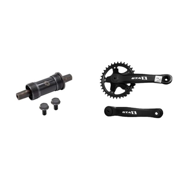 Kit Pedivela Single 170mm 34D Quad GTA + Movimento Central 34.7mm Rolamentado 122.5mm