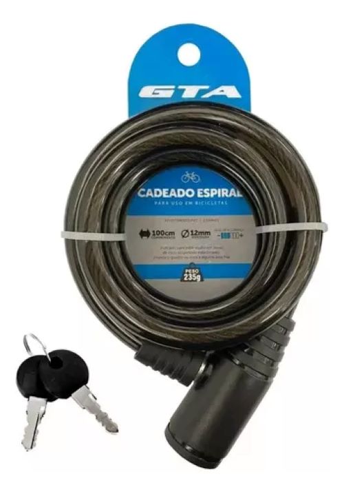 CADEADO ESPIRAL 18X1000MM S/ SUPORTE FUME GTA